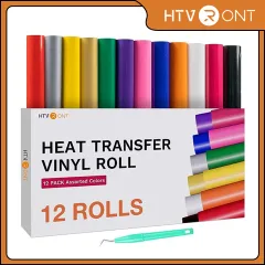 Glitter Heat Transfer Vinyl Rolls for Cricut & Silhouette Cameo, 10in x 5ft HTV Vinyl Rolls, Glitter Iron on Vinyl for T-shirts (Glitter Green)