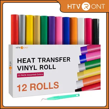 Heat Transfer Vinyl Roll 12 x 5ft HTV Vinyl Iron-on Heat Press for T-shirts