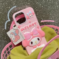 Sanrio เคสโทรศัพท์มือถือลายการ์ตูนคู่รักซิลิโคนกันกระแทกเต็มตัวลายการ์ตูนน่ารักของฉันสำหรับ iPhone 15 Pro Max Plus เคสโทรศัพท์แบบนิ่มลายเมโลดี้ของฉันสำหรับ iPhone 14 Po Max เคสเคสกันกระแทกเมโลดี้ของฉันสำหรับ Apple 13 12 11เคสห่อหุ้ม