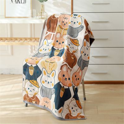 Cusack 18 New Styles Floral Animal Cartoon Adult Soft Cotton Gauze Bath Towel 70x140 CM High Quality