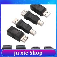 JuXie store Adapter Electronics USB 2.0 Type A Female to Type B Male Printer Adapter Converter Connector Male to Female Plug