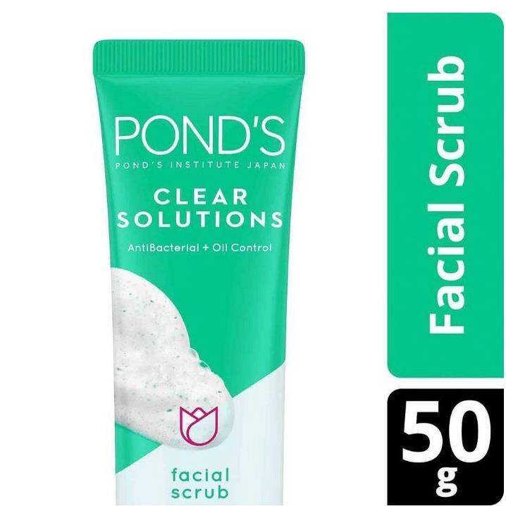 Pond's Clear Solution AntiBacterial Facial Scrub 50G Lazada PH