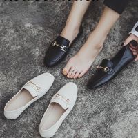 CODai424839 【Echo】Single shoe womens spring soft leather shoes Korean Doudou shoes and Lefu shoes