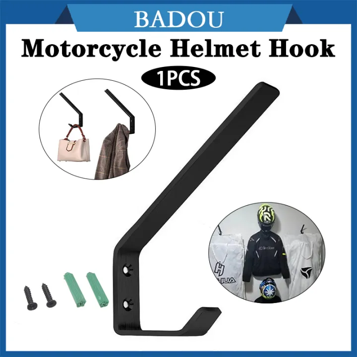 1PCS Motorcycle Helmet Hook Stainless Steel Wall Mount Hanger Hook Lazada PH