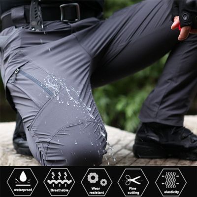 IX9 IX7 Men Military Tactical Pants Waterproof Cargo Pants Men Breathable SWAT Army Solid Color Combat Long Trousers Work Joggers S-3XL TCP0001