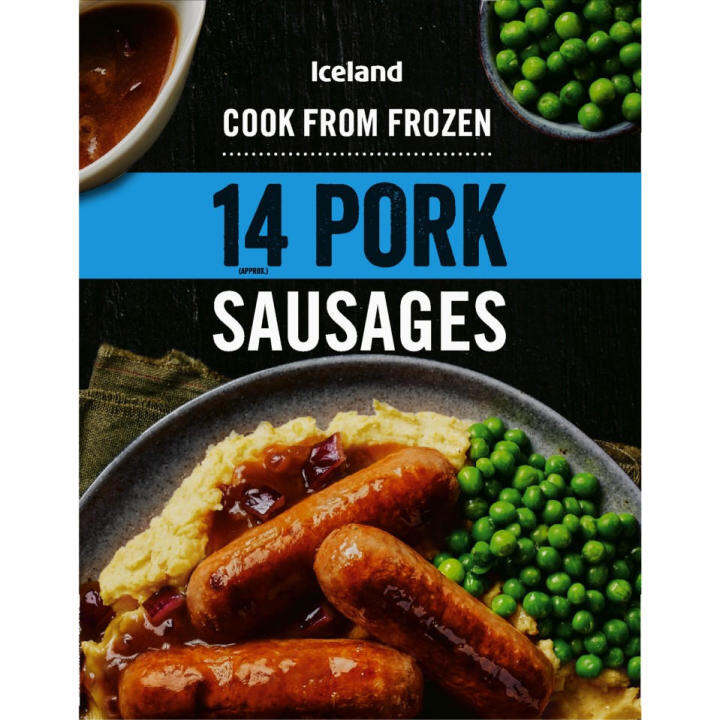 Iceland Sausages Pork 700g (Frozen shipping) จัดส่งด้วยรถแช่แข็ง