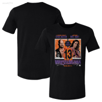 2023 NEW New Wrestlemania 13 Bret "killer Hart Vs. Black" Mens 2023 T-shirt, Black Steve Austin Maple Leaf Print, Mens Wear brand new T-shirt