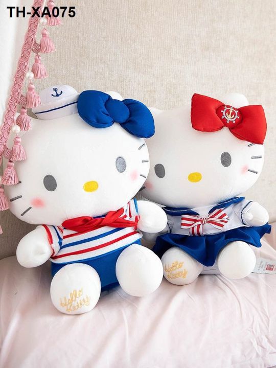 ตุ๊กตา-hellokitty-ของแท้คู่รัก-น้ำเงิน-kt-ตุ๊กตาแมว-ของเล่นตุ๊กตาหมอนของขวัญวันเกิด