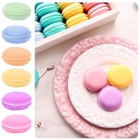 6Pcs/Set Mini Cake Shape Macaron Pill Earring Ring Jewellery Storage Box Candy Round Medical Kit