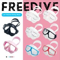 [COD] Diving Resin Anti Fog 120 degree View Low Volume Scuba Goggles Snorkeling Dive Glasses