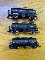 New Kawai N Mitsubishi Chemical Tankers, Model # 1900, 3 car set.  Unused fully tested. New Kawai N Mitsubishi Chemical Wagons รุ่น #1900 จำนวน 3 คัน ยังไม่ได้ใช้ ทดสอบแล้ว.