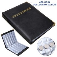 【CC】✕♈△  480pcs Coin Album 2-euro Sheets Collection Albums Commemorative Holder Organizer Storage Supplies
