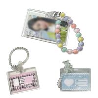 【CC】۞☑  Kpop Photocard Holder Credit ID Bank Card Photo Display Bus Pendant Sleeve