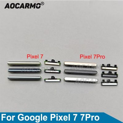 Aocarmo Side Key Power &amp; Volume Buttons Keys Replacement Parts For Google Pixel 7 7Pro Pro