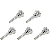 5X Mouth Holding Mouthpiece TUBA Mouthpiece Silver Plated Bass Mouthpiece