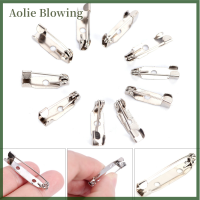 Aolie 10pcs เข็มกลัดความปลอดภัยจับบาร์ล็อคหมุดกลับฐานค้นพบ DIY CRAFT 15-40mm