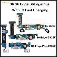 ที่ชาร์จ Samsung Galaxy S6 Edge Plus S6 + ที่ชาร์จ G920F G928F G920ที่ชาร์จขั้วต่อ Micro USB แท่น G928แผงสำหรับชาร์จสายเคเบิลยืดหยุ่นชิ้นส่วนทดแทน LPX3763