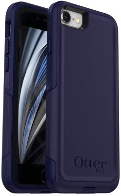 OTTERBOX COMMUTER SERIES Case for iPhone SE (2nd Gen - 2020) &amp; iPhone 8/7 (NOT PLUS) - Retail Packaging - INDIGO WAY (MARITIME BLUE/ADMIRAL BLUE) Indigo Way (Retail) Case
