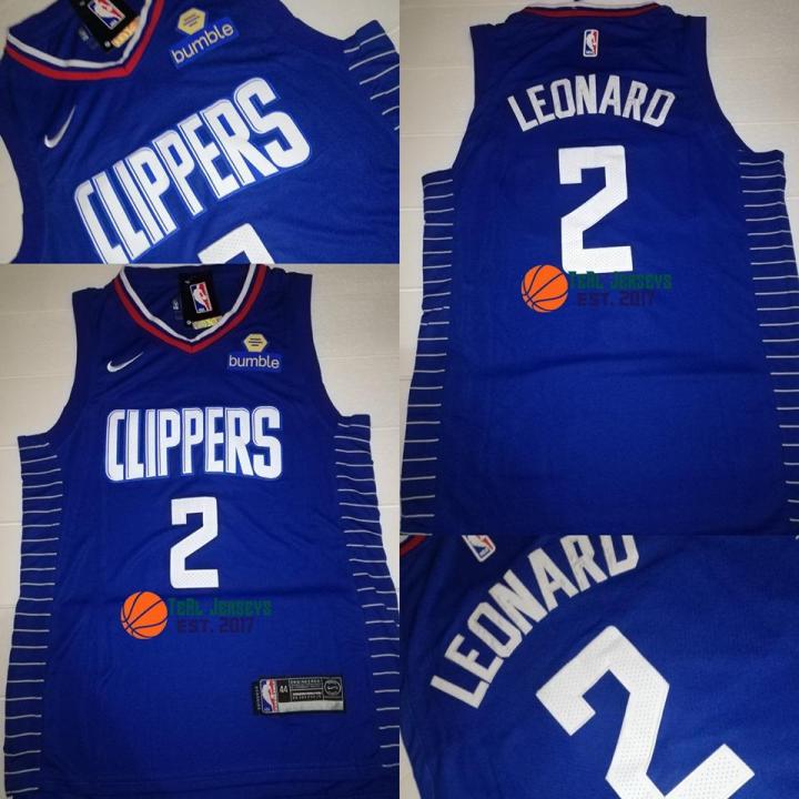 Kawhi Leonard L.A Clippers Blue NBA Jersey