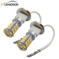 Ruiandsion 2pcs H1 H3 Truck Car Auto Fog Road Bulb Driving Light 2835 33SMD Amber LED 12V 24V White Red Blue Green Universal