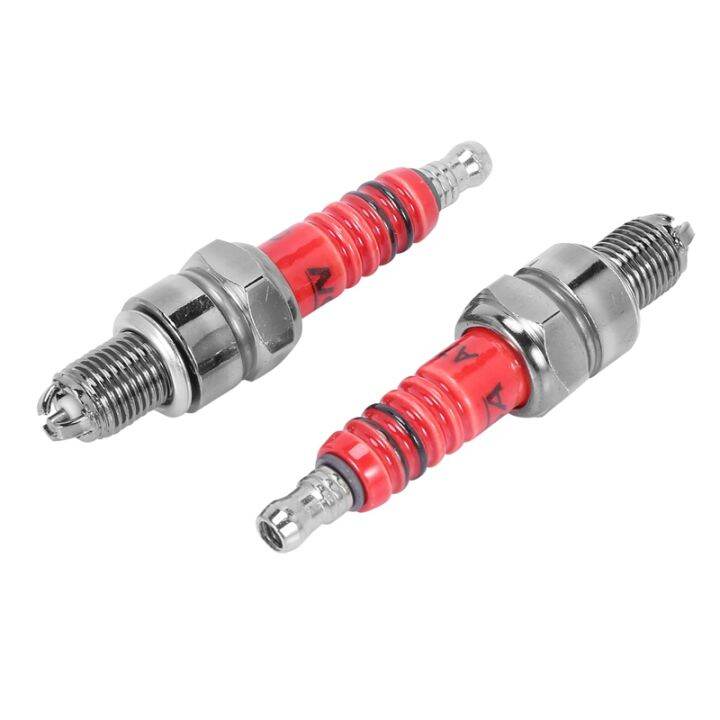 pack-of-2-racing-3-electrode-spark-plug-a7tc-for-50cc-110cc-125cc-150cc-atv-scooter-dirt-bike-go-kart