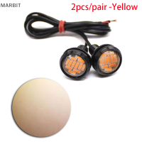 MARBIT 2ชิ้นไฟ LED รูปนกอินทรีสำหรับรถยนต์4014 12SMD 23มม. ไฟสำรองไฟสัญญาณเลี้ยวสำหรับรถยนต์ไฟป้ายทะเบียนอัตโนมัติ