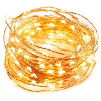 ▤ Warm White 5M 50LED Copper Wire String Light Use For Decoration