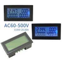 【SALE】 amhxus มิเตอร์วัดแรงดันไฟฟ้า AC 60-500V 110V 220V 380V 20A 6 IN 1 LCD ตัวทดสอบพลังงานดิจิตอล