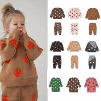 【CC】 Kids Sweaters Baby Super Warm Brand 2022 Strawberry Design Set for Boys