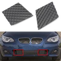 【CW】1Set Left/Right Car Front Bumper Grill Plate Trim Cover Mesh For BMW 5-Series E60 E61 51117897186 51117897184 Bumper Cover