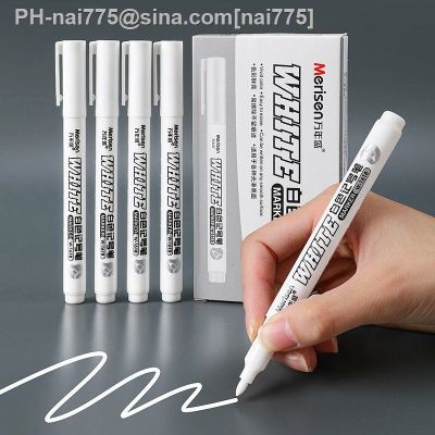 2/3/5 Pcs White Marker Pens 2.0mm Oily Waterproof White Gel Pen DIY Graffiti Sketching Markers Stationery Wrting School Supplies