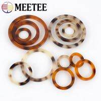 【cw】 Meetee 5pcs Resin Scarf Buckle O Ring 20/30/40/50mm for Clothing Decoration Bag Strap Round Button Luggage Handmade Accessory 【hot】