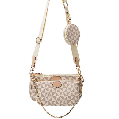 New Pattern Multi-Color Fashion Brand Designer 3-IN-1 Messenger Handbag Crossbody Handbag Shoulder Bag Womens Bag