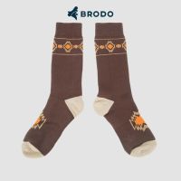 Brodo - Navajo ถุงเท้า สีน้ําตาล