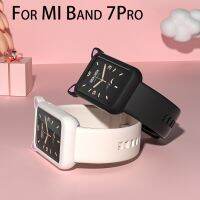 ♘ Cat Earmuffs Cute Strap for Xiaomi Mi Band 7Pro Cartoon Cat Case Silicone Band Replacement Accessories for MiBand 7PRO Wristband