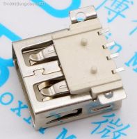 ▤◈ 10pcs USB female seat AF SMD connector Full SMD Big 4PIN Type A mother A Free shipping