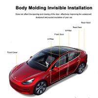 ยางรถประตูซีลแถบกันเสียงฉนวนกันความร้อนสภาพอากาศแถบปิดผนึก ForTesla รุ่น3 Y ลำต้นฮู้ดแดชบอร์ด A B เสา