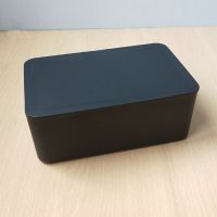 Wet Wipes Dispenser Holder Case with Lid Black Dustproof Tissue Storage Box for Home Office Store P82C