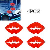 4pcs Red lips kiss Stickers New Arrival DIY Decor Car Styling For Auto Car/Bumper/Window Vinyl Decal Sticker Decals Bumper Stickers  Decals Magnets