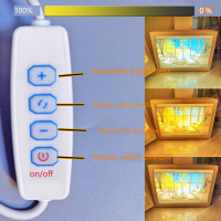 ร้อนที่ทันสมัยเรียบง่ายไฟ LED จิตรกรรมแสงตกแต่งแสงจิตรกรรมโคมไฟติดผนังสก์ท็อปไฟตกแต่งบ้านศิลปะ