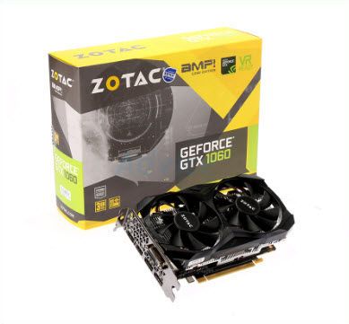 การ์ดจอแรงๆ GTX1060/3GB Zotac Amp Core Edition (D5)การ์ดจอแรงๆ