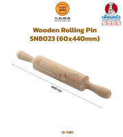 ไม้นวดแป้ง Sanneng Wooden Rolling Pin 60 Length 440 mm. SN8023 (12-7461)