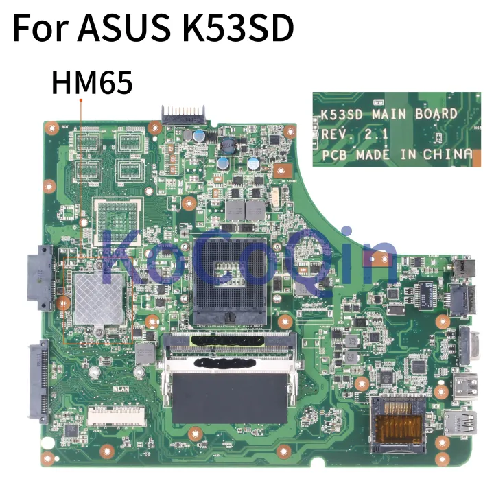KoCoQin Laptop motherboard For ASUS K53SD A53E A53S K53E K53S