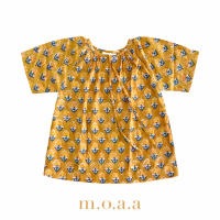 Mahal Girl Dress in Marigold | Moaa Collection