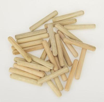 100 pcs Cabinet Drawer Round Fluted Wood Wooden Craft Dowel Pins Rods 8x50mm