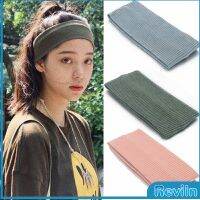 Reviln ผ้าคาดผม แบบดูดซับเหงื่อ ทรงสปอร์ต  ที่คาดผมแฟชั่น sports hair band