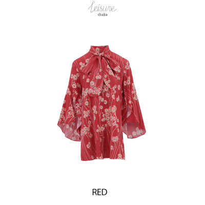 SS22 Bow Tie Shirt Dress เดรสความยาวเหนือเข่า ทรงเอ DS-L220112