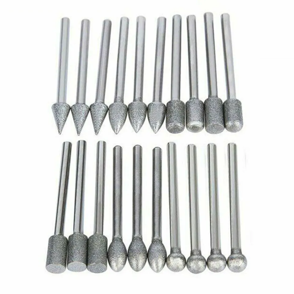 Diamond Point Rotary Bit Set, 20 Piece