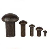 【cw】 50Pcs M2.5 Semicircle half Round head rivets Galvanized solid Iron rivet Length 4mm 16mm 【hot】