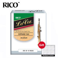 RICO La Voz Soprano Sax Reeds, Strength Medium-Soft Medium, 10-pack